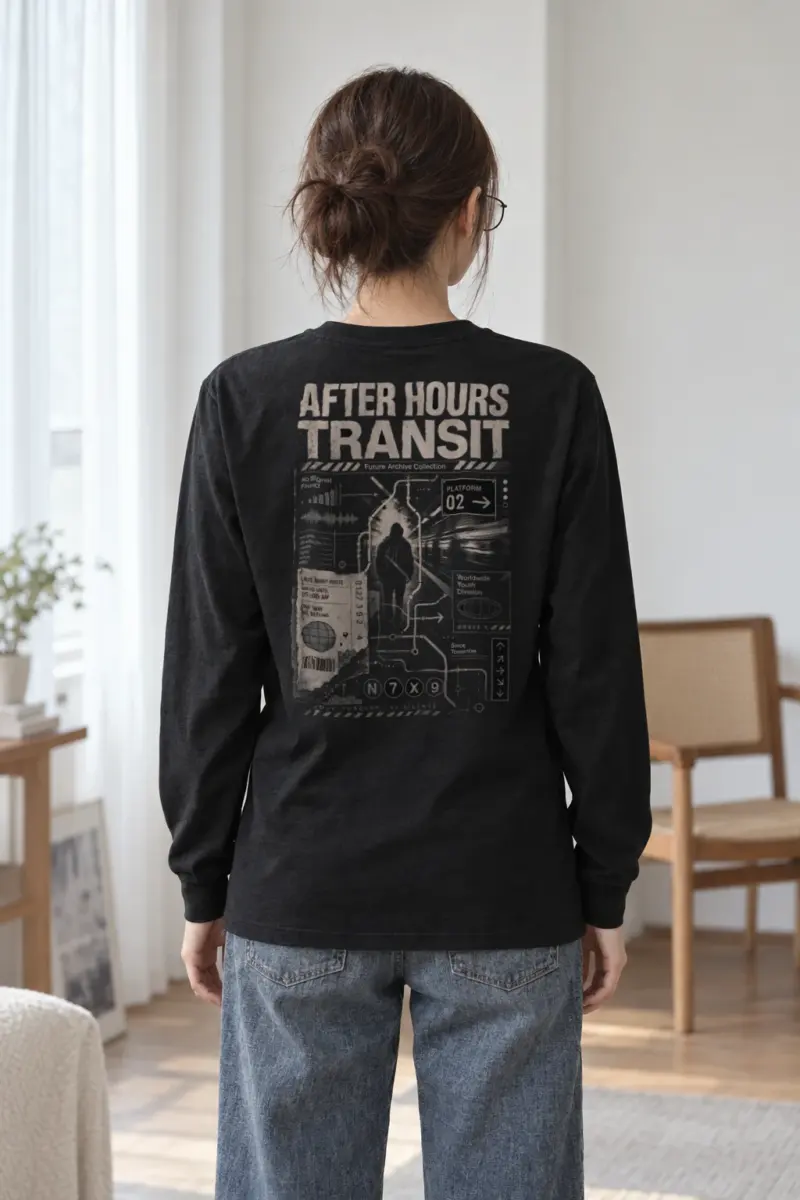 "After Hours Transit" Unisex Longsleeve T-shirt | Gildan 2400