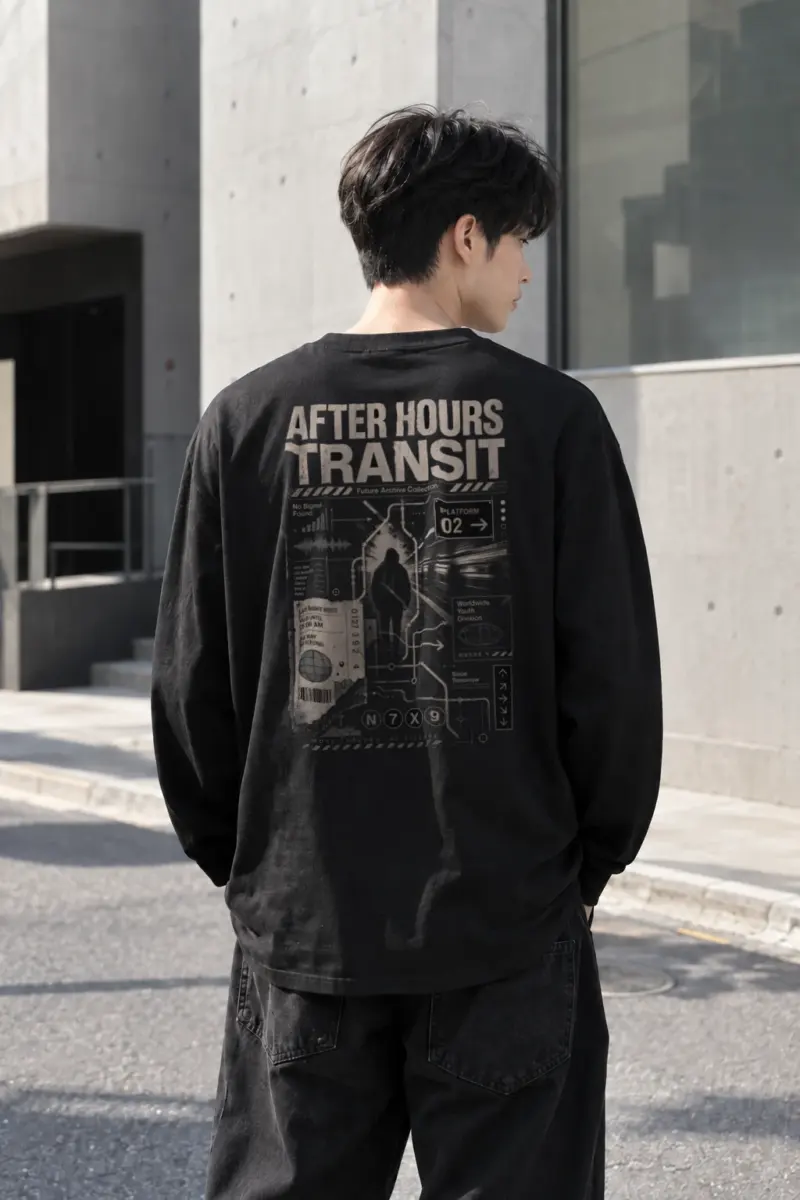 “After Hours Transit” Unisex Longsleeve T-shirt | Gildan 2400