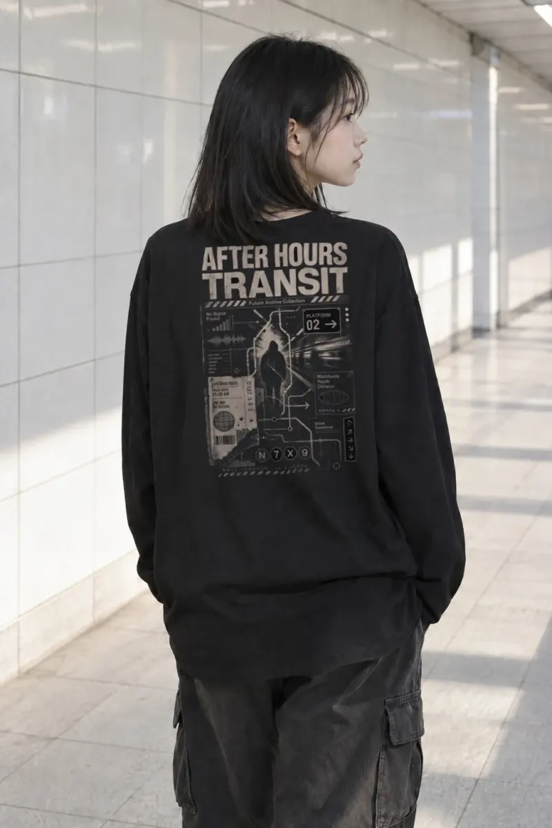 "After Hours Transit" Unisex Longsleeve T-shirt | Gildan 2400