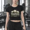 "After Midnight Magnolias" Women's Crop Tee