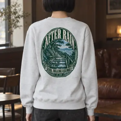 "After Rain Seoul" Heavy Blend Unisex Crewneck Sweatshirt