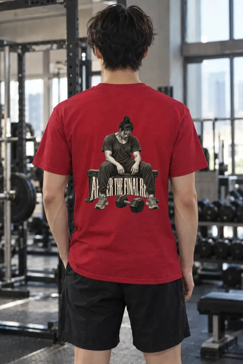 "After the Final Rep" Heavyweight Unisex Crewneck T-shirt