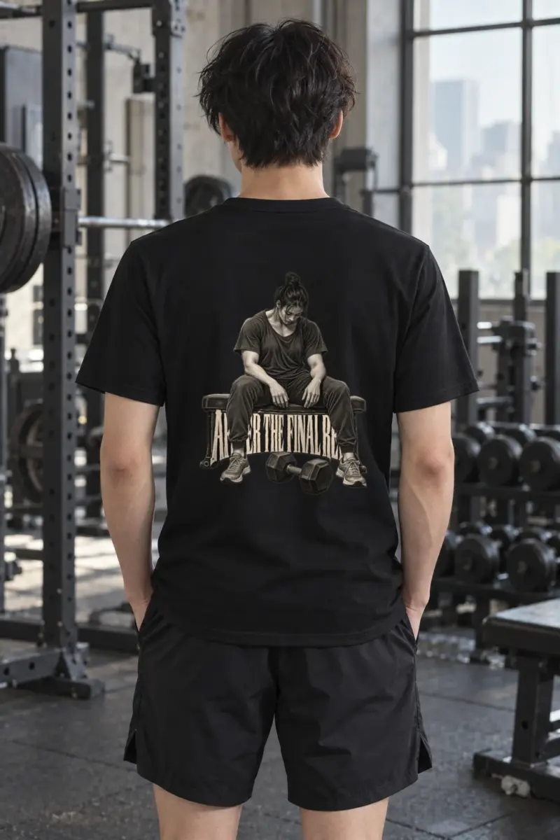 "After the Final Rep" Heavyweight Unisex Crewneck T-shirt