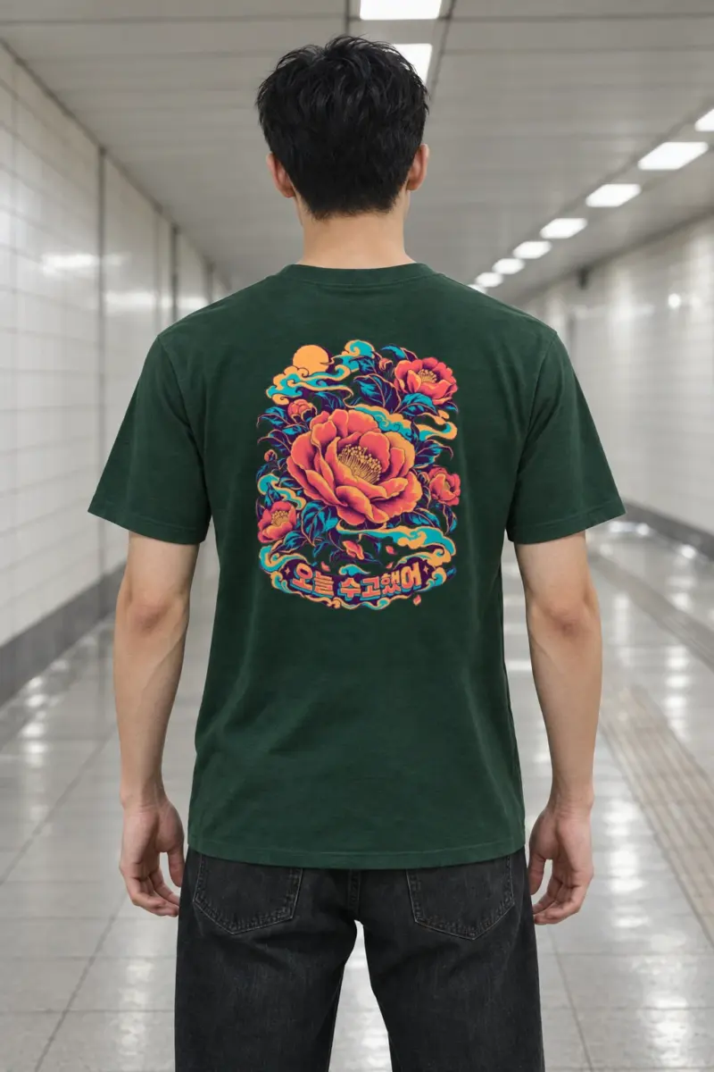 "After The Long Day" Heavyweight Unisex Crewneck T-shirt