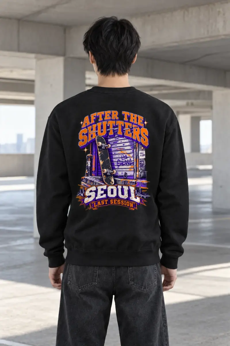"After The Shutters" Heavy Blend Unisex Crewneck Sweatshirt | Gildan 18000