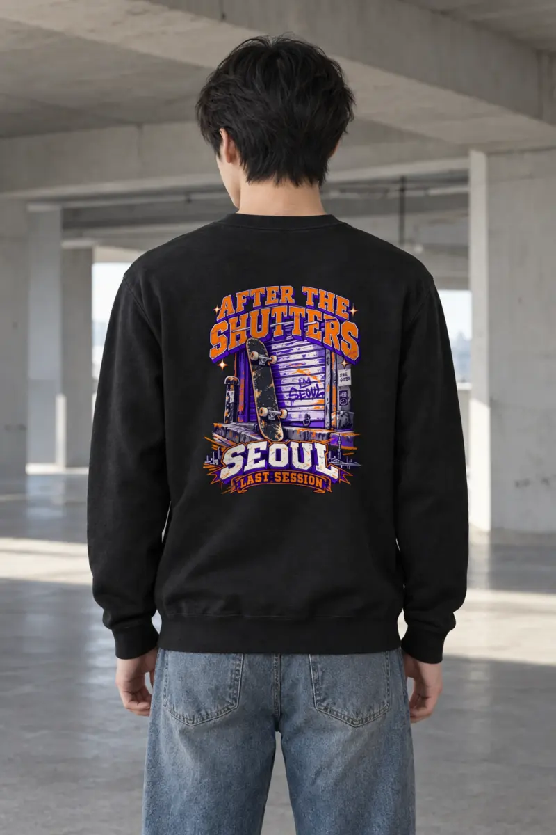 "After The Shutters" Heavy Blend Unisex Crewneck Sweatshirt