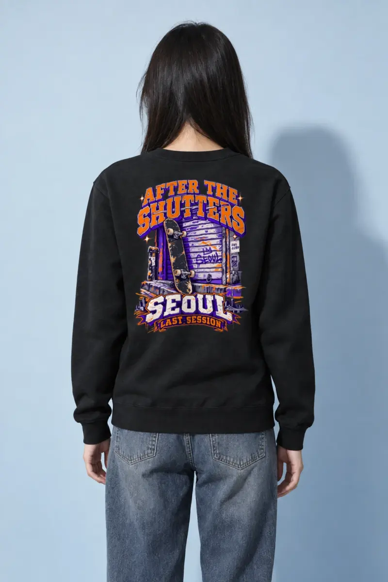 "After The Shutters" Heavy Blend Unisex Crewneck Sweatshirt | Gildan 18000