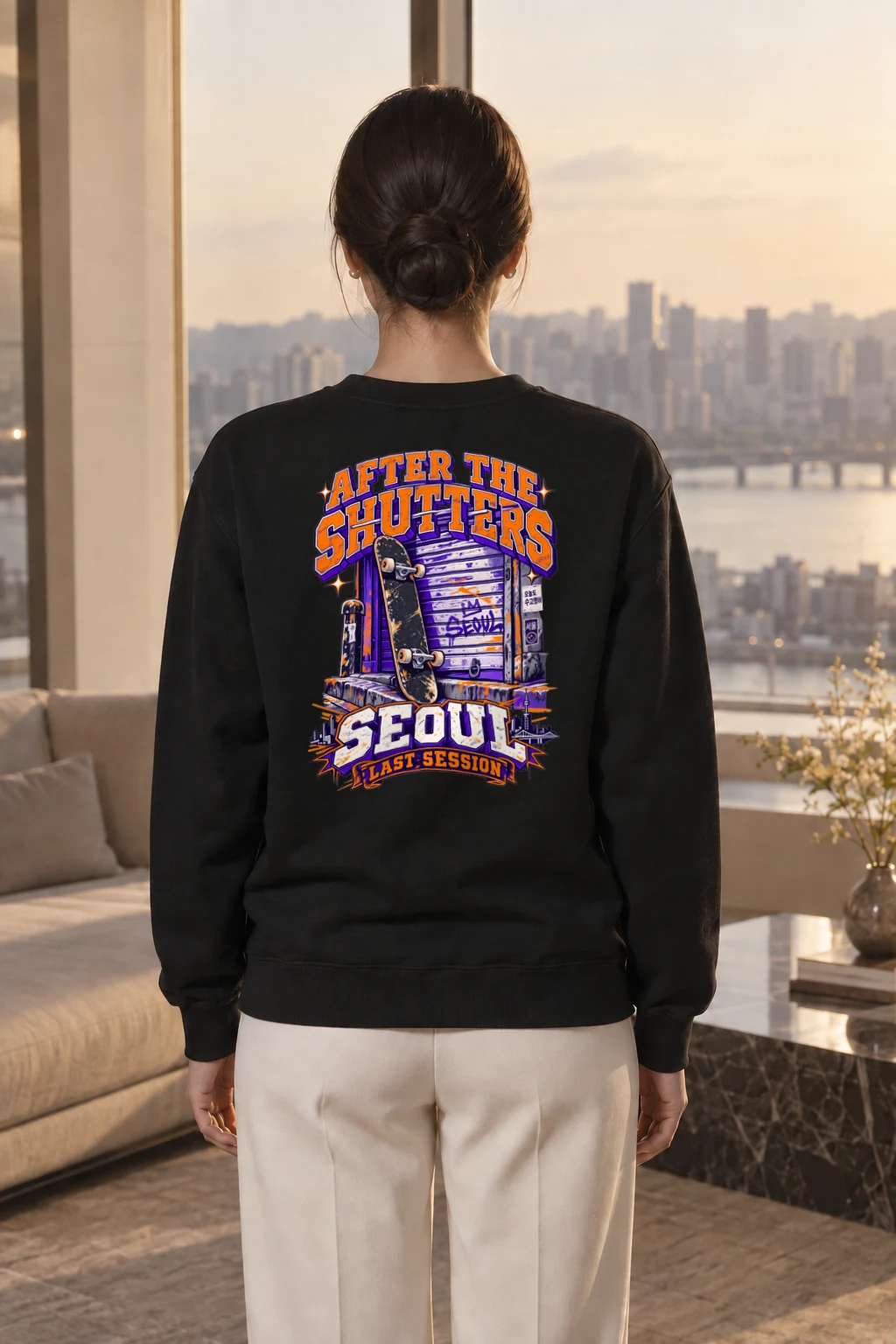 "After The Shutters" Heavy Blend Unisex Crewneck Sweatshirt | Gildan 18000
