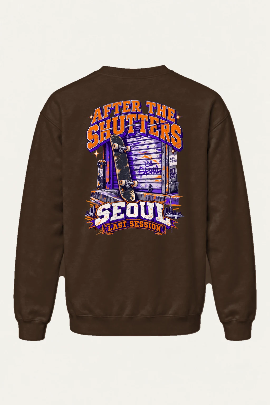 "After The Shutters" Heavy Blend Unisex Crewneck Sweatshirt | Gildan 18000