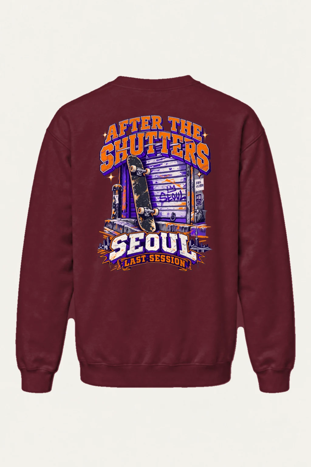 "After The Shutters" Heavy Blend Unisex Crewneck Sweatshirt | Gildan 18000