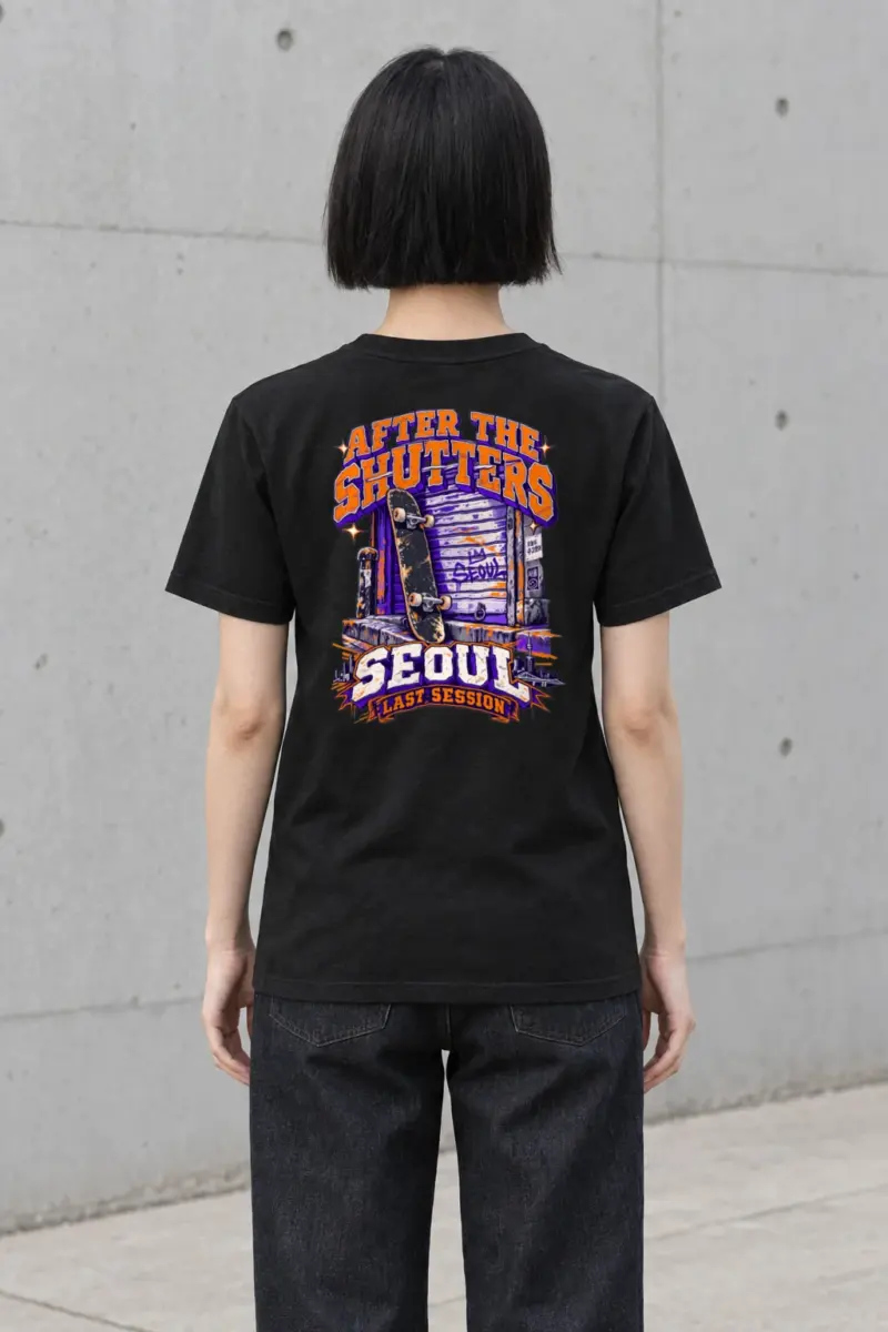 “After the Shutters” Heavyweight Unisex Crewneck T-shirt | Gildan 5000
