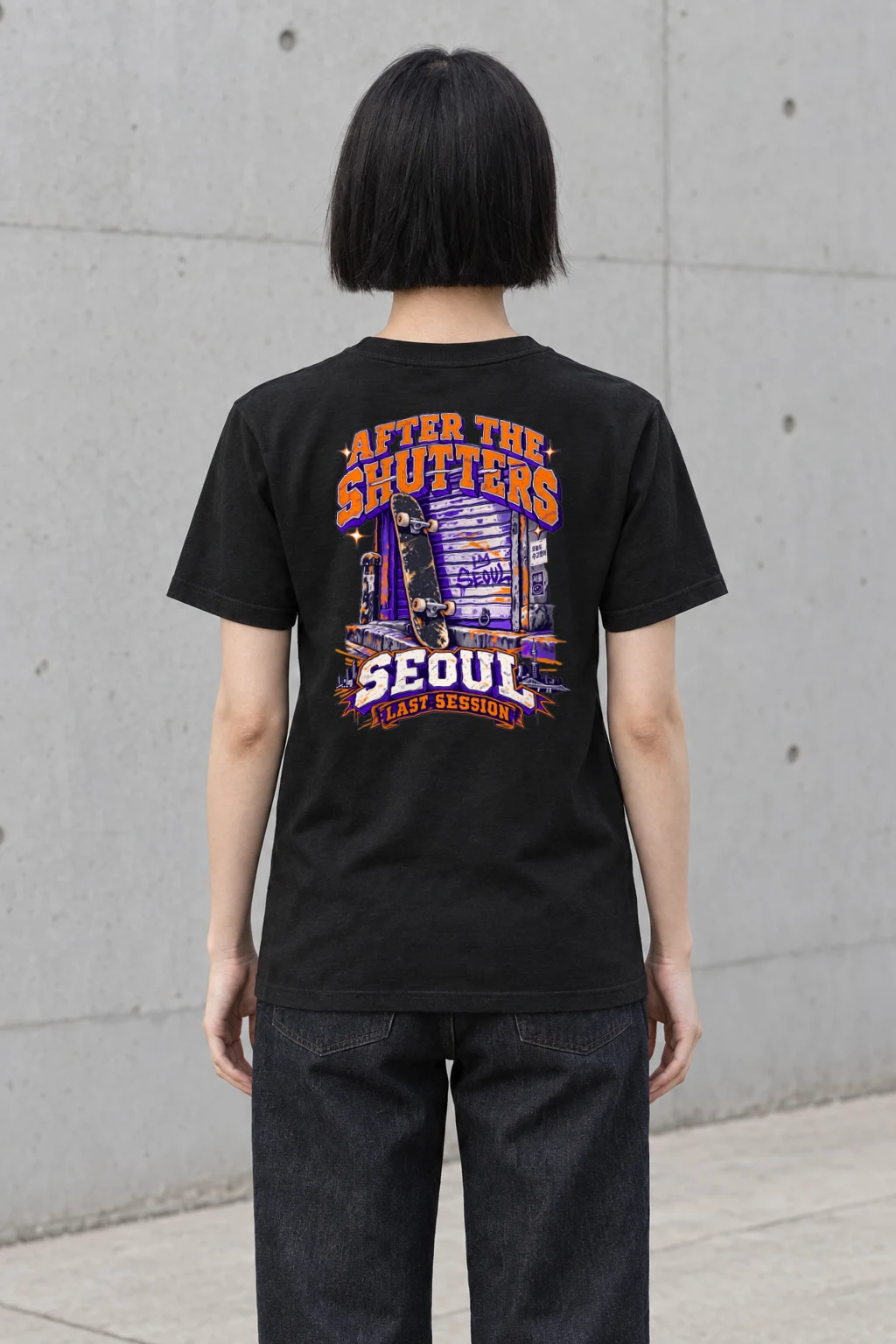 "After the Shutters" Heavyweight Unisex Crewneck T-shirt | Gildan 5000