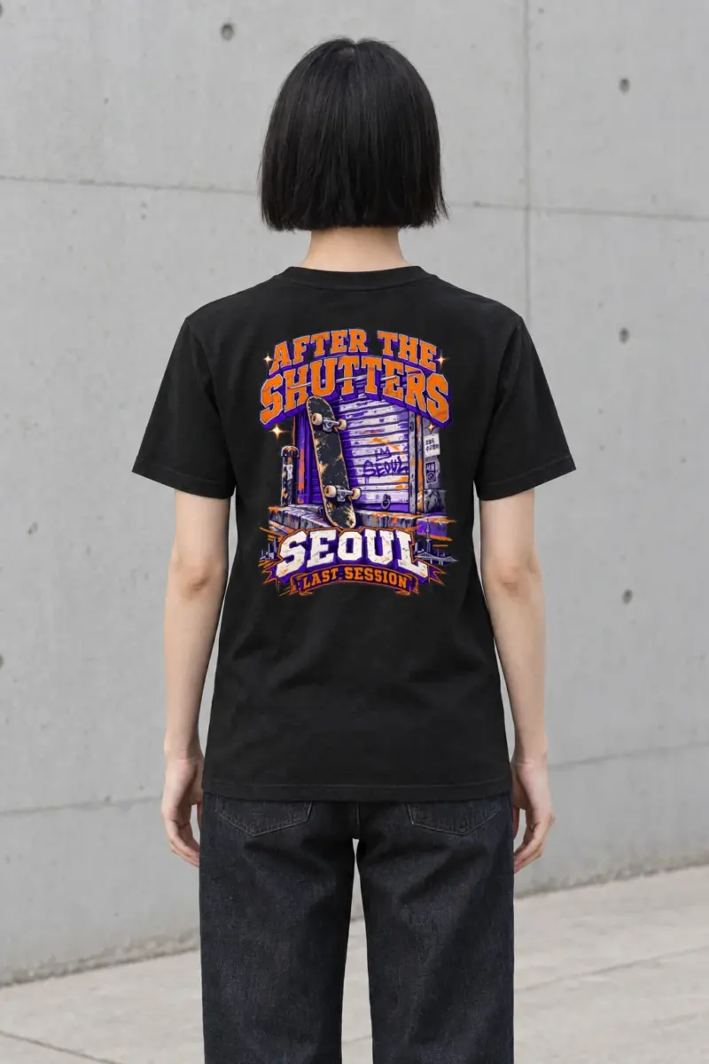 "After the Shutters" Heavyweight Unisex Crewneck T-shirt