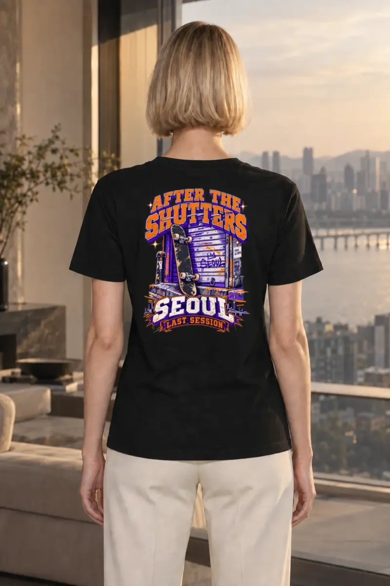 “After the Shutters” Heavyweight Unisex Crewneck T-shirt | Gildan 5000