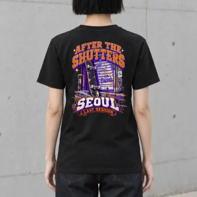 "After the Shutters" Heavyweight Unisex Crewneck T-shirt | Gildan 5000