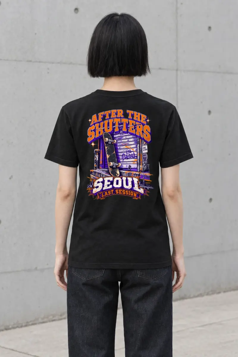 “After the Shutters” Heavyweight Unisex Crewneck T-shirt | Gildan 5000