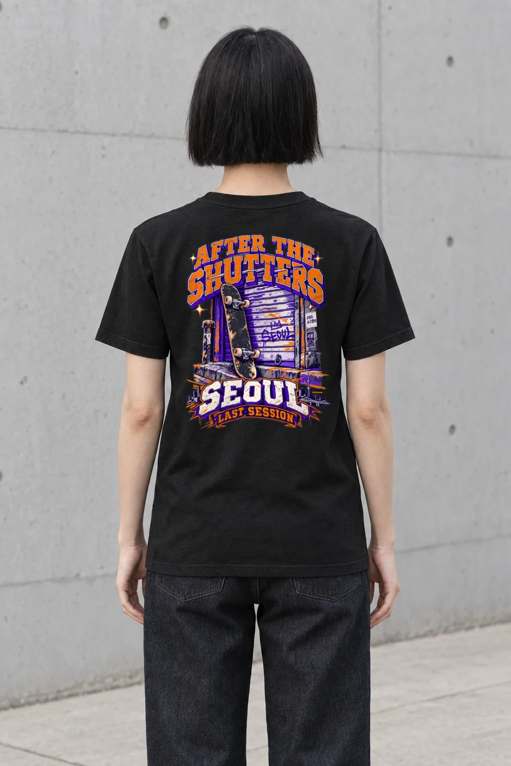 "After the Shutters" Heavyweight Unisex Crewneck T-shirt | Gildan 5000