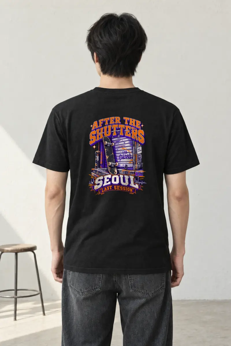 "After the Shutters" Heavyweight Unisex Crewneck T-shirt