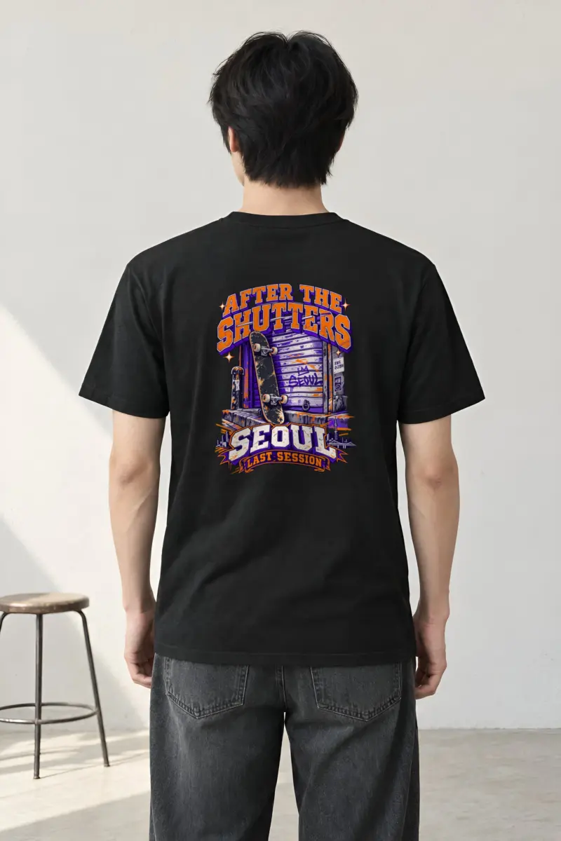"After the Shutters" Heavyweight Unisex Crewneck T-shirt
