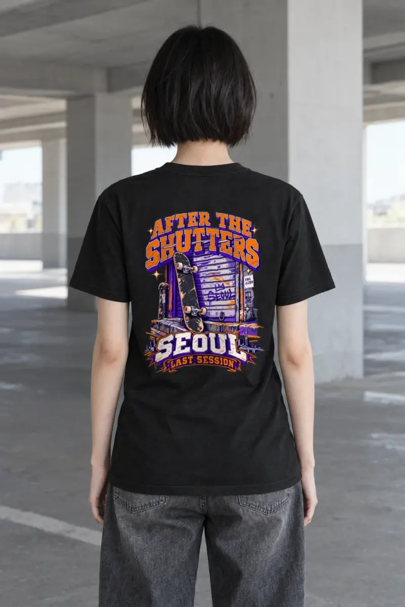 "After the Shutters" Heavyweight Unisex Crewneck T-shirt