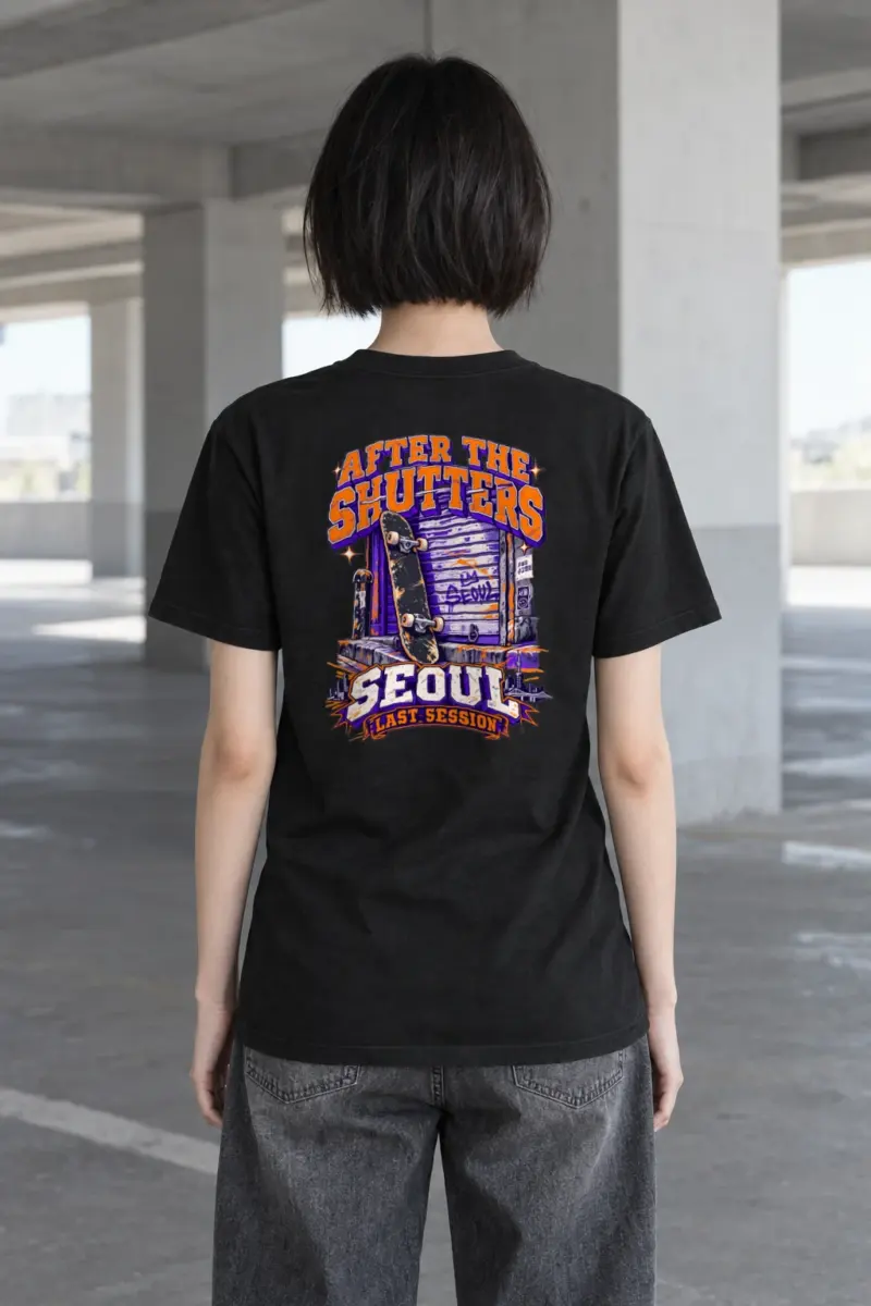 "After the Shutters" Heavyweight Unisex Crewneck T-shirt