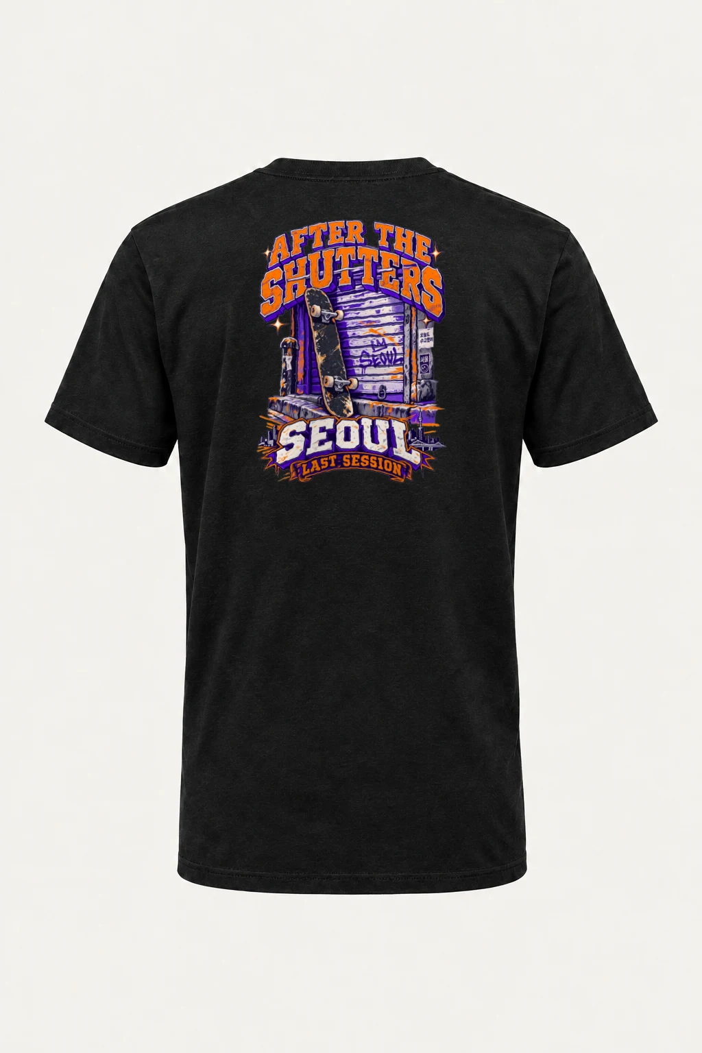 "After the Shutters" Heavyweight Unisex Crewneck T-shirt | Gildan 5000