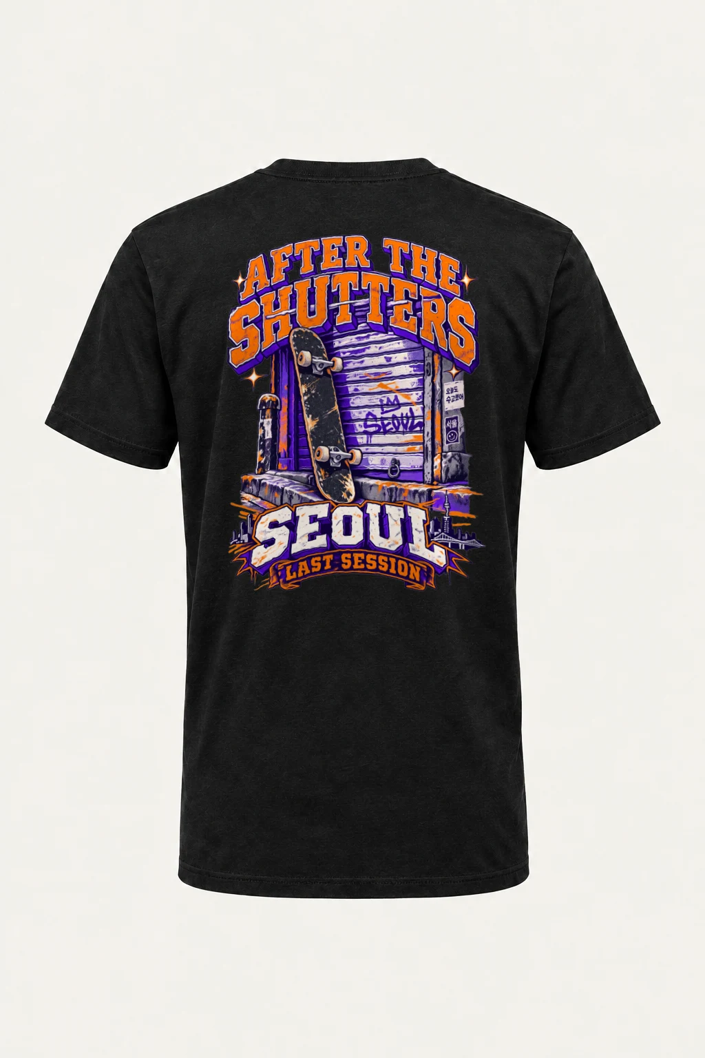 "After the Shutters" Heavyweight Unisex Crewneck T-shirt | Gildan 5000