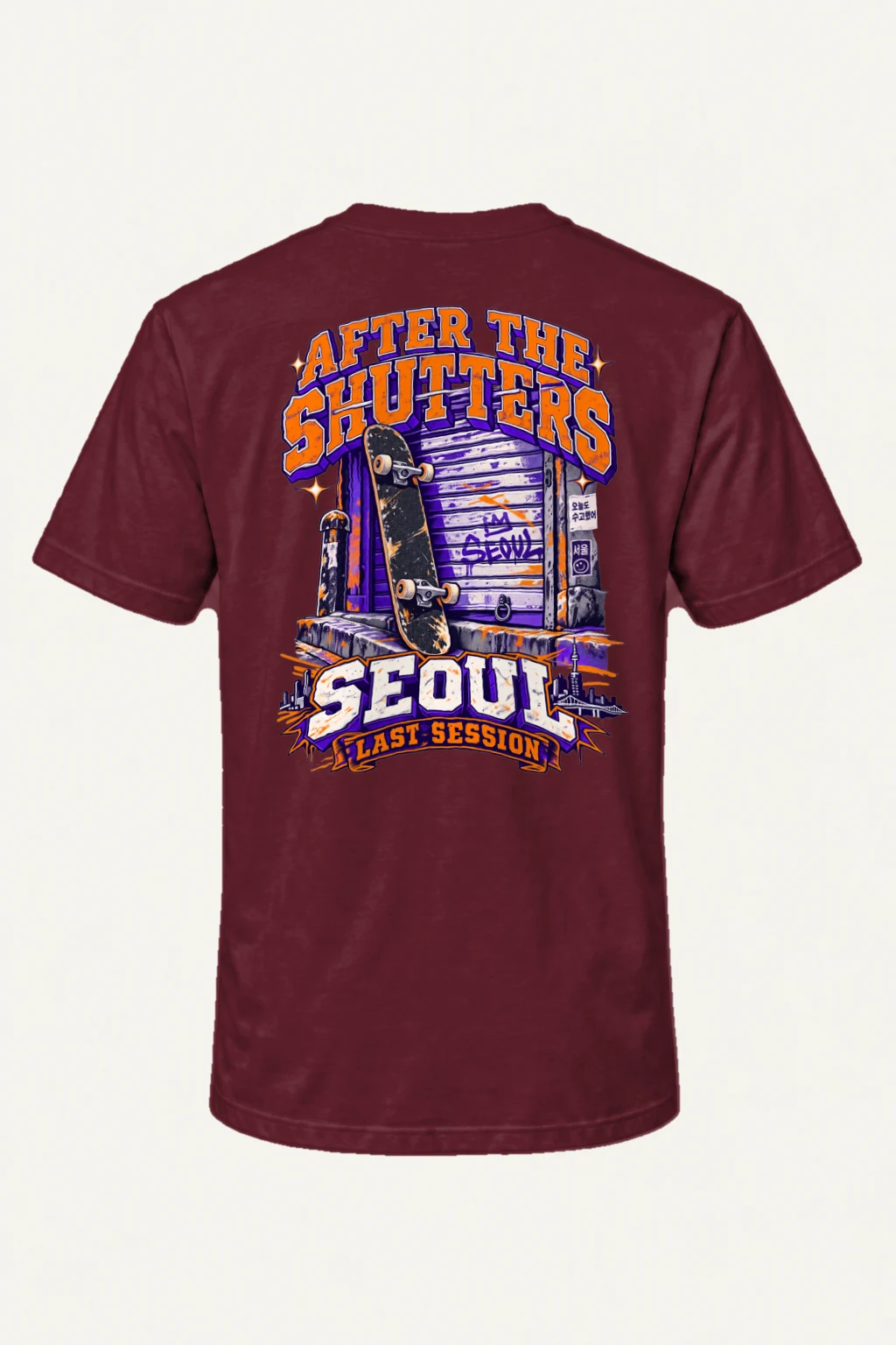 "After the Shutters" Heavyweight Unisex Crewneck T-shirt | Gildan 5000