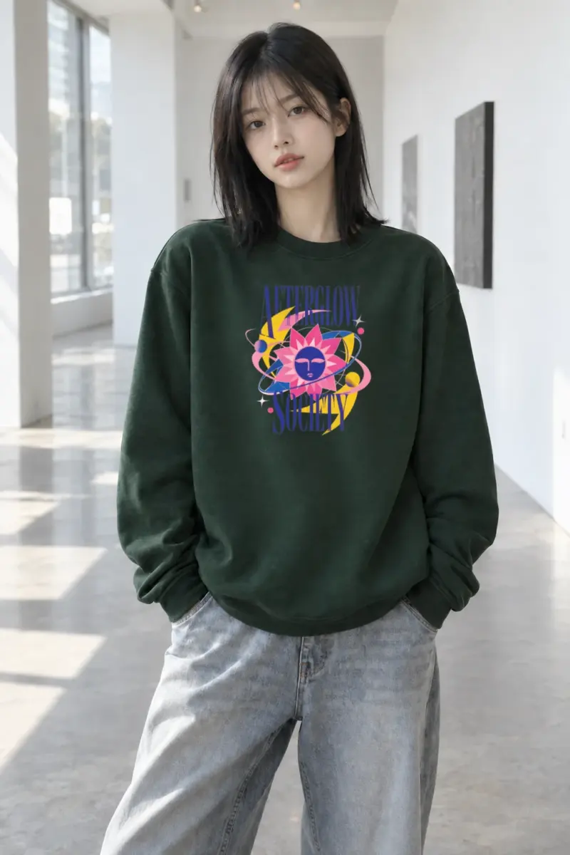 "Afterglow Society" Heavy Blend Unisex Crewneck Sweatshirt | Gildan 18000