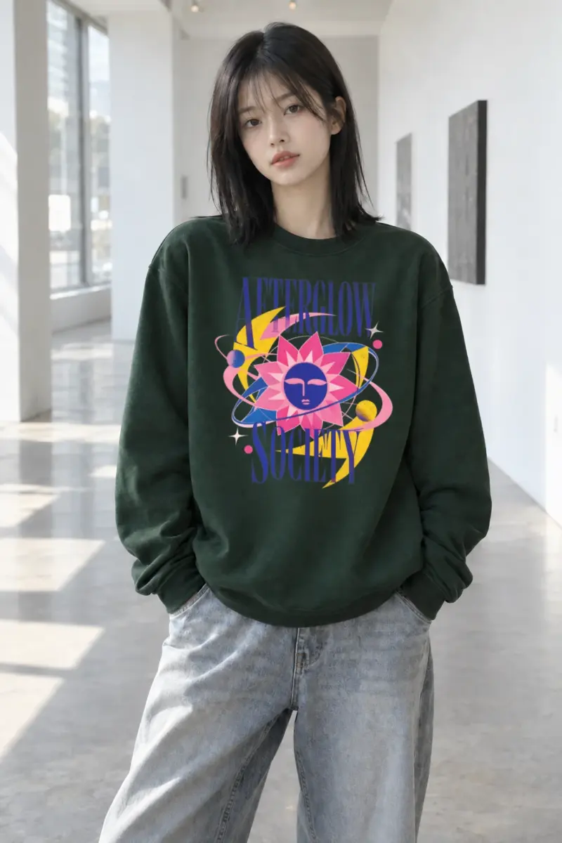 "Afterglow Society" Heavy Blend Unisex Crewneck Sweatshirt | Gildan 18000