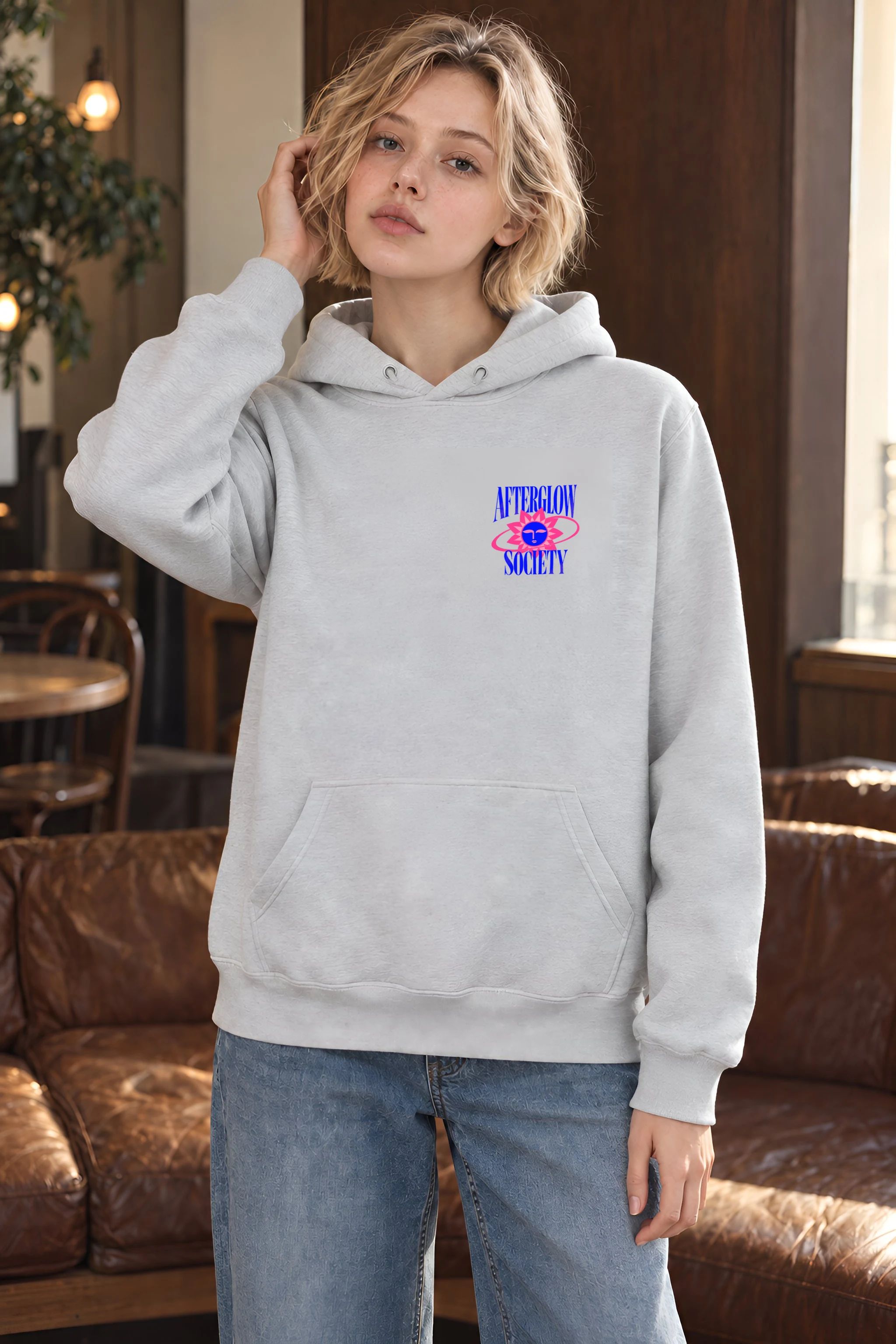 "Afterglow Society" Heavy Blend Unisex Pullover Hoodie