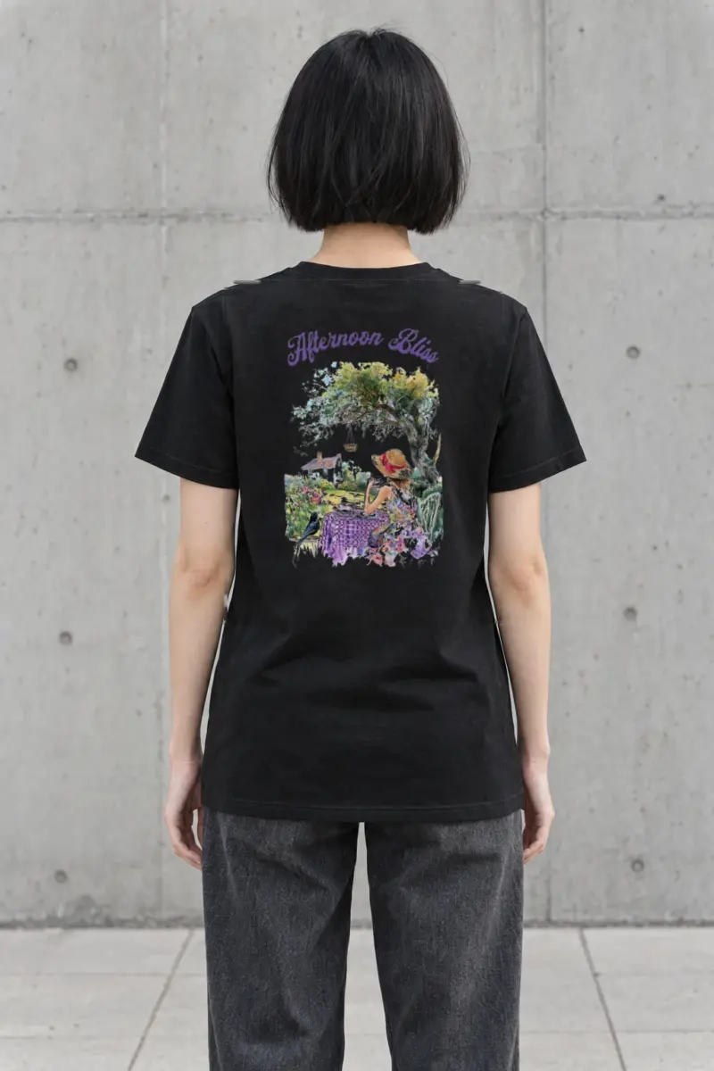 "Afternoon Bliss" Heavyweight Unisex Crewneck T-shirt