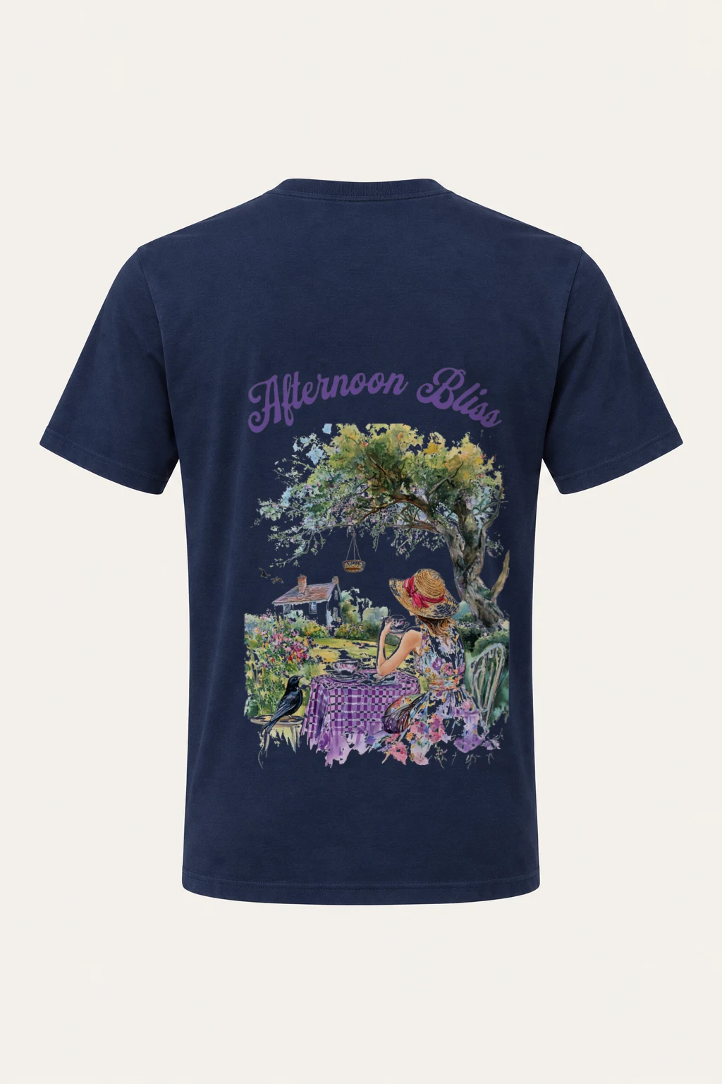 "Afternoon Bliss" Heavyweight Unisex Crewneck T-shirt | Gildan 5000