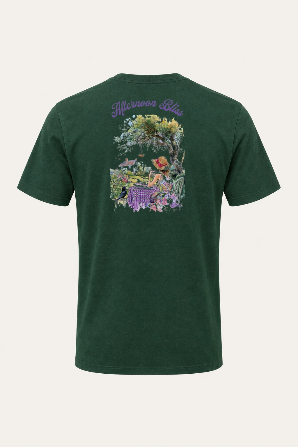 "Afternoon Bliss" Heavyweight Unisex Crewneck T-shirt | Gildan 5000