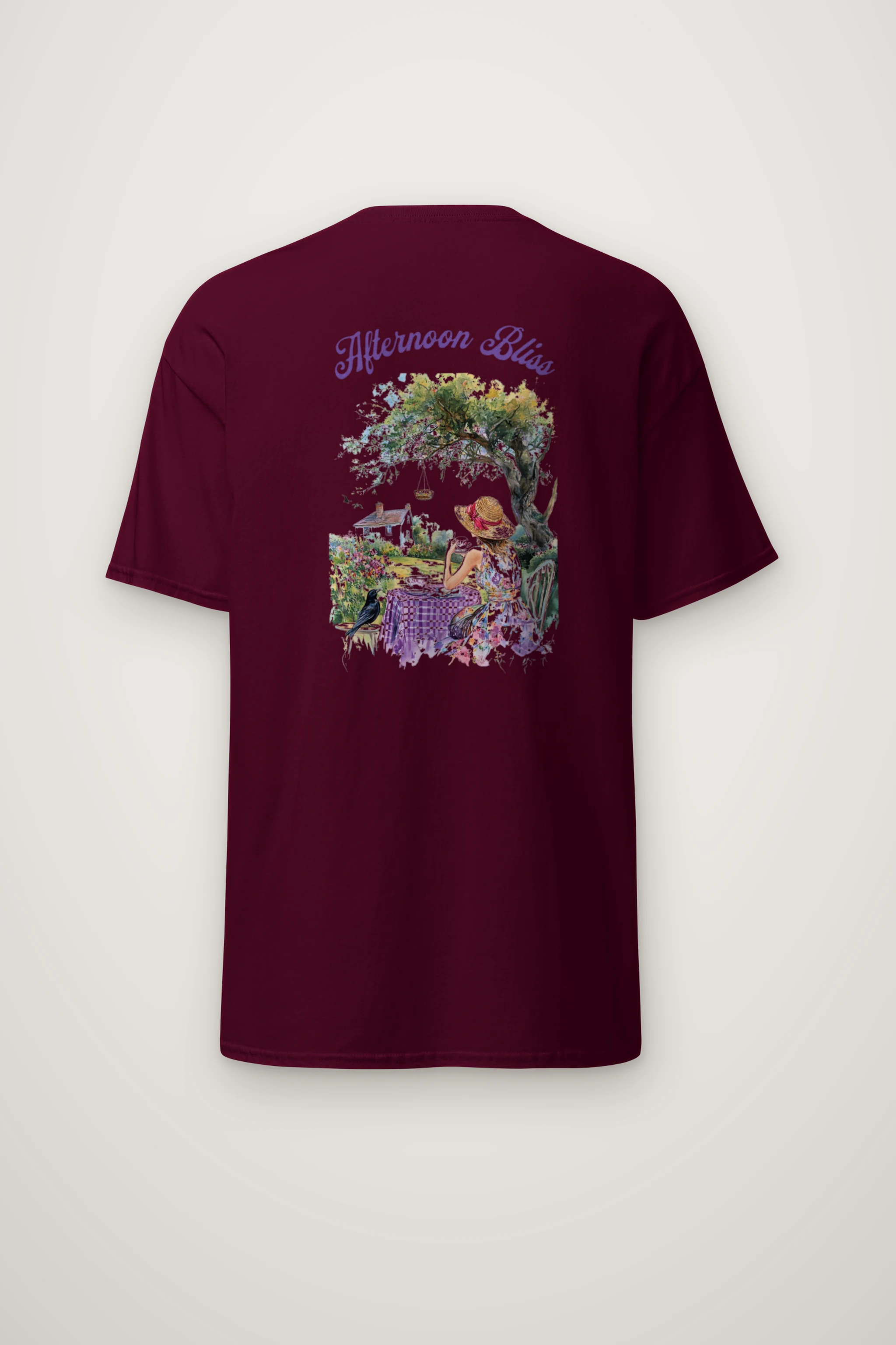 "Afternoon Bliss" Heavyweight Unisex Crewneck T-shirt