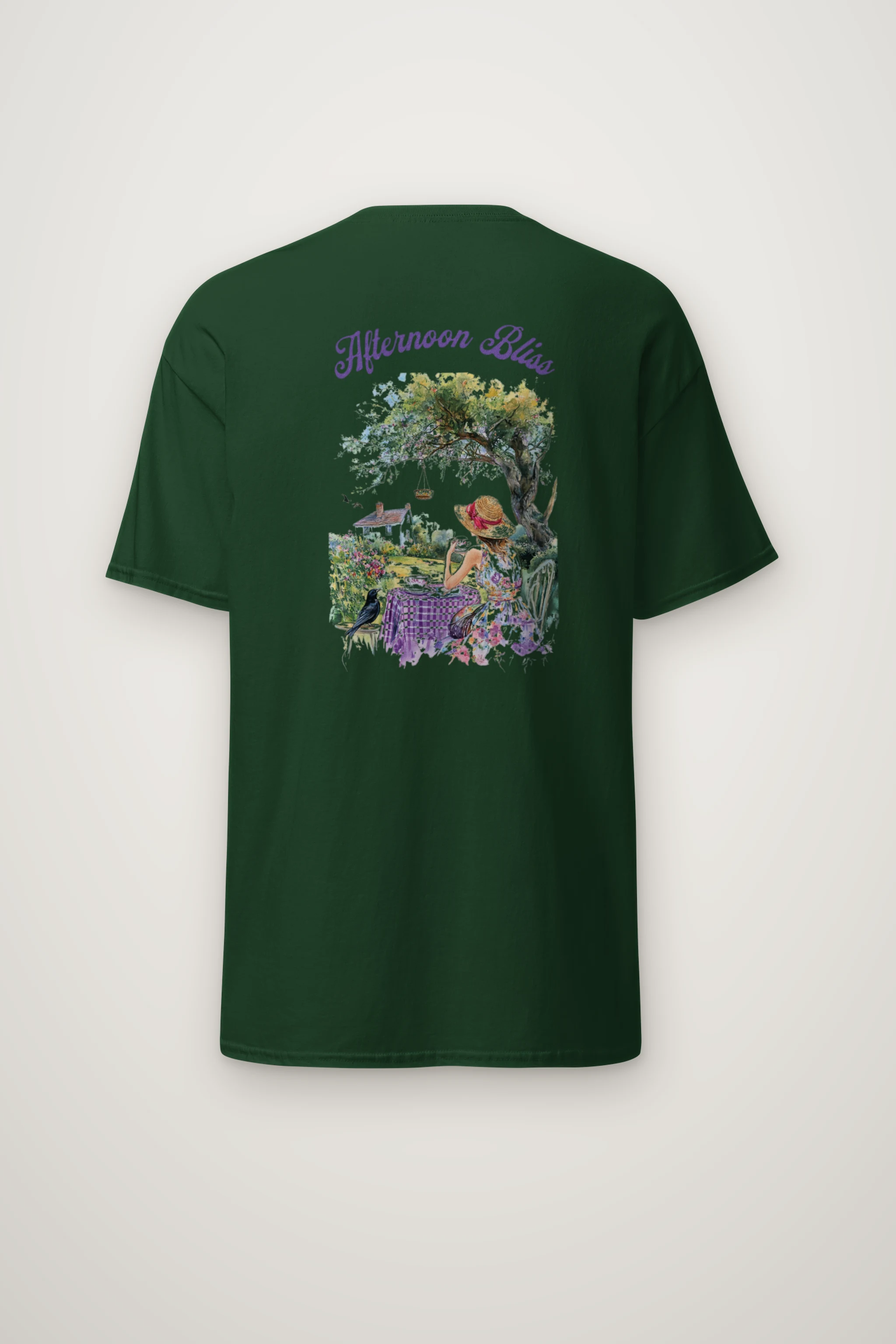 "Afternoon Bliss" Heavyweight Unisex Crewneck T-shirt