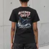 "Against The Drift" Heavyweight Unisex Crewneck T-shirt | Gildan 5000