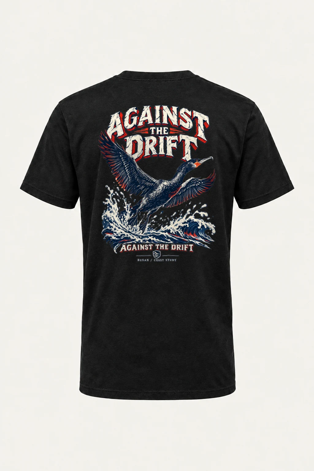 "Against The Drift" Heavyweight Unisex Crewneck T-shirt | Gildan 5000