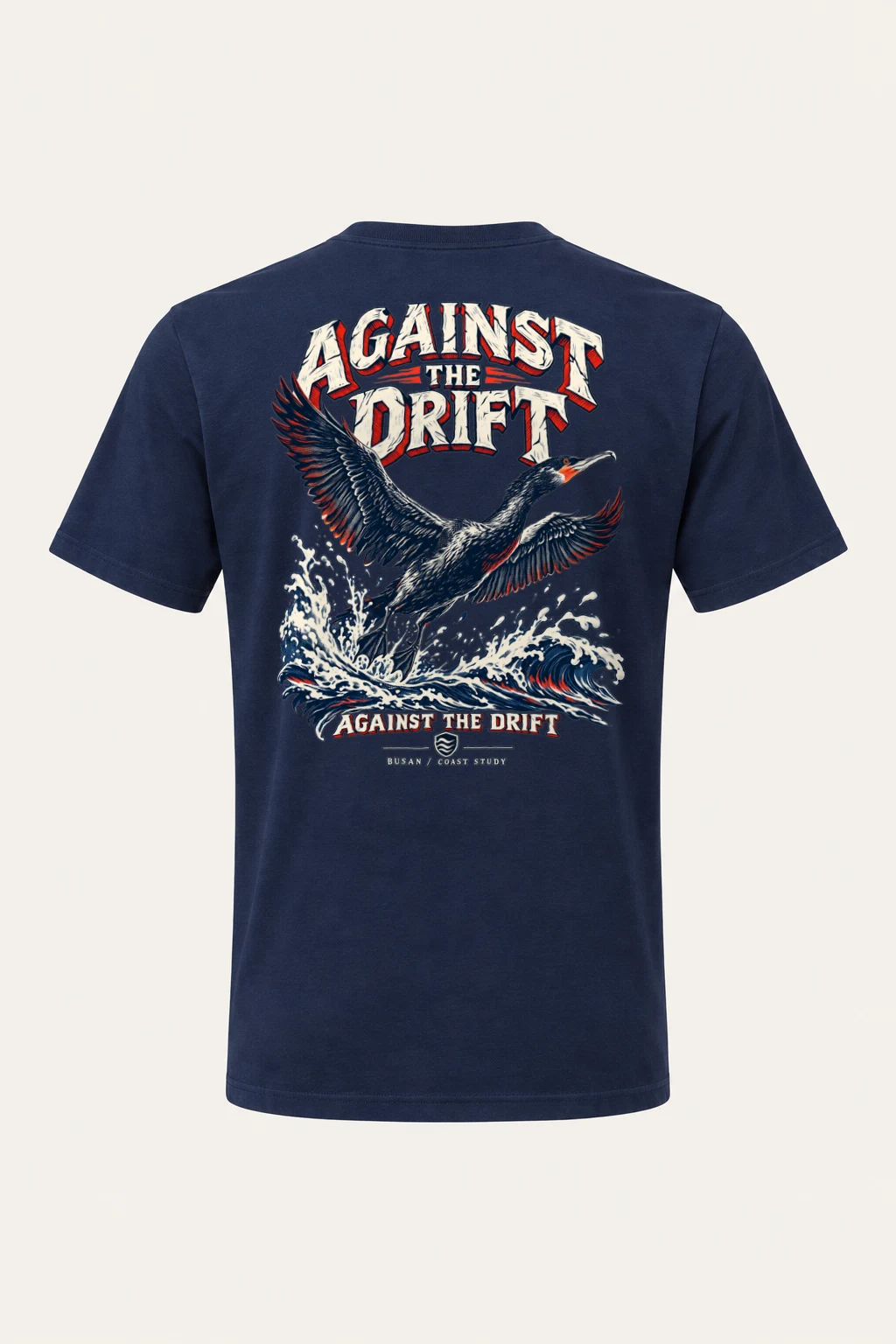 "Against The Drift" Heavyweight Unisex Crewneck T-shirt | Gildan 5000