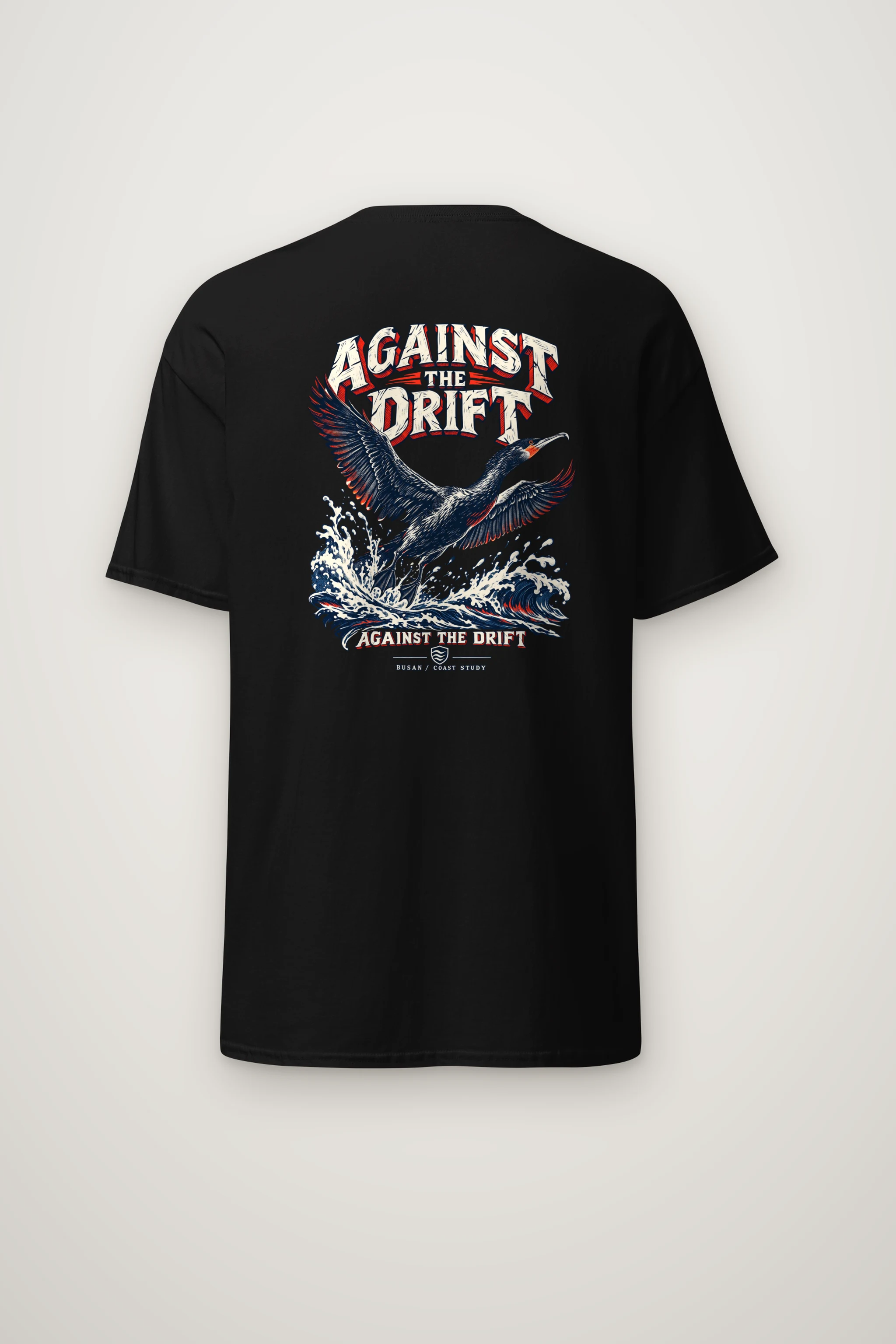 "Against The Drift" Heavyweight Unisex Crewneck T-shirt