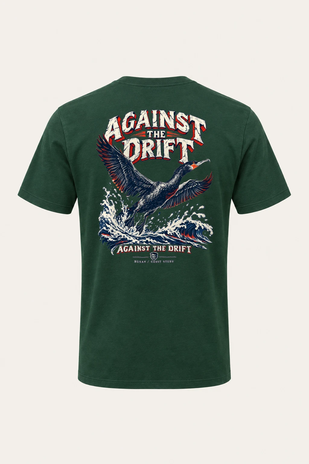 "Against The Drift" Heavyweight Unisex Crewneck T-shirt | Gildan 5000