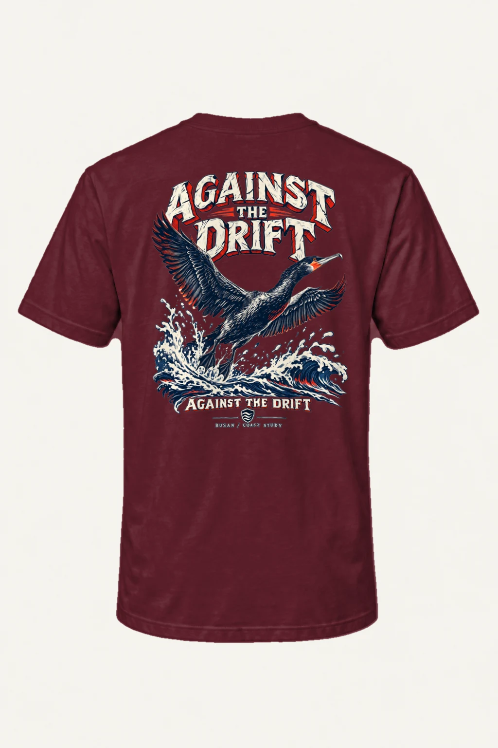 "Against The Drift" Heavyweight Unisex Crewneck T-shirt | Gildan 5000