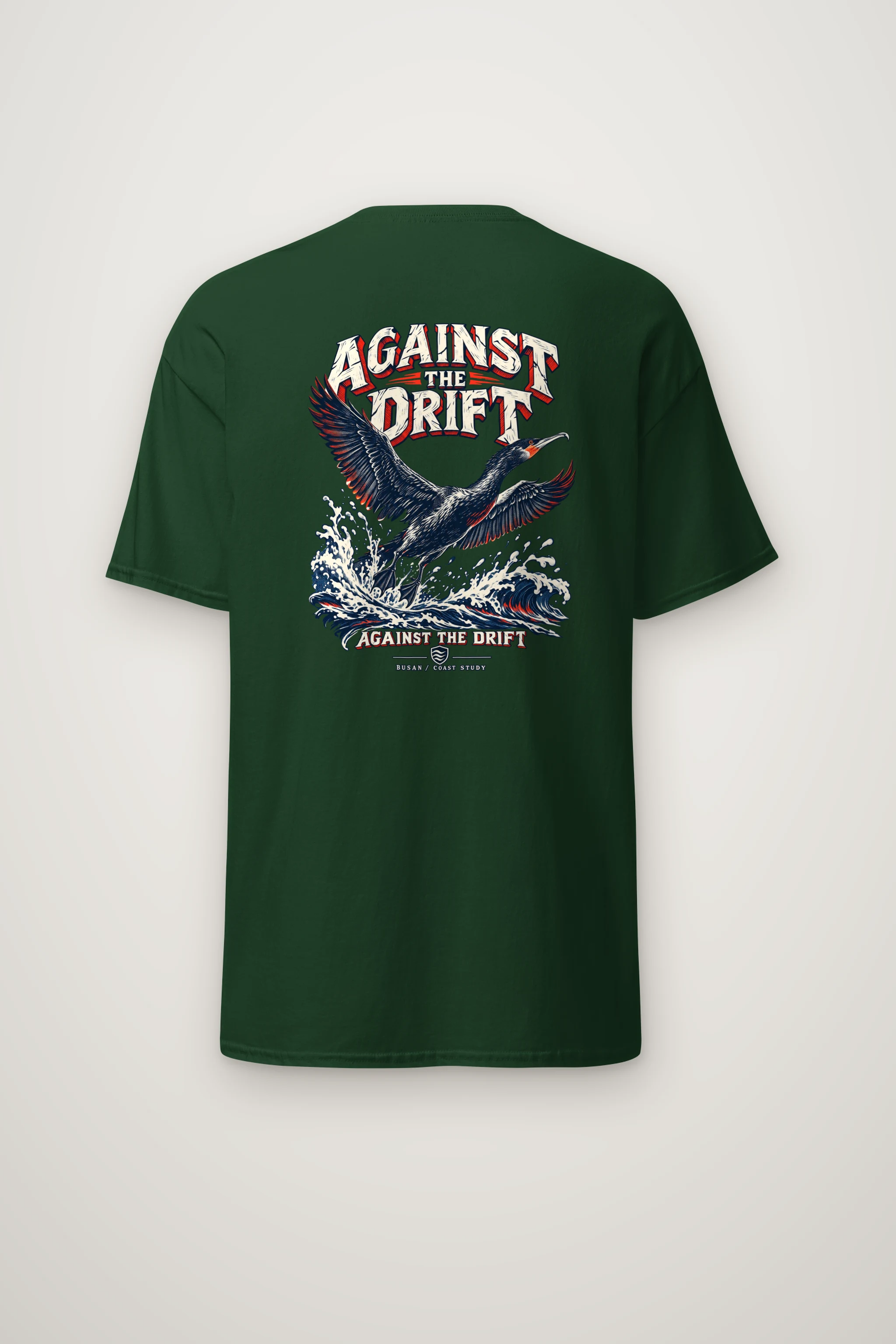 "Against The Drift" Heavyweight Unisex Crewneck T-shirt