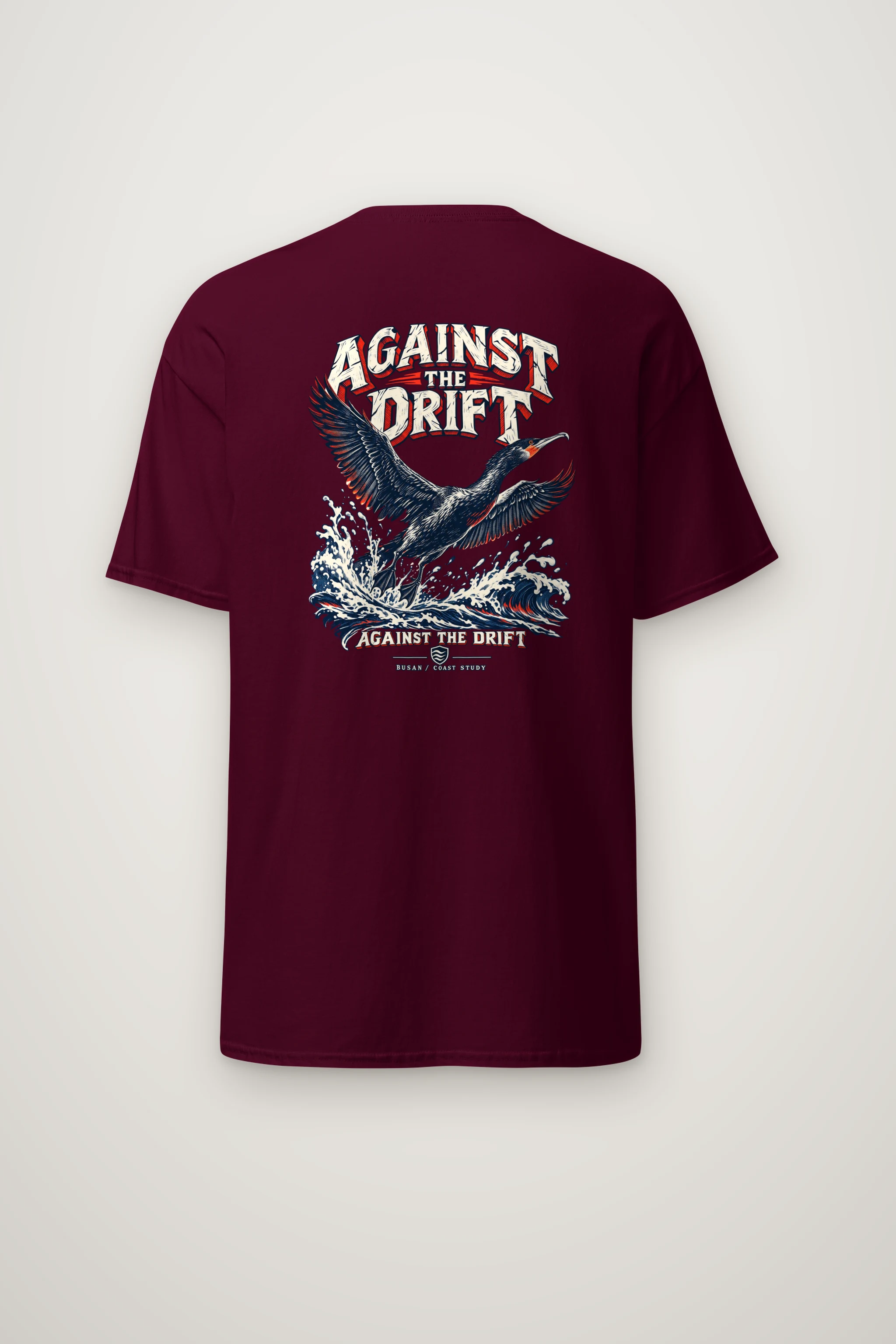 "Against The Drift" Heavyweight Unisex Crewneck T-shirt