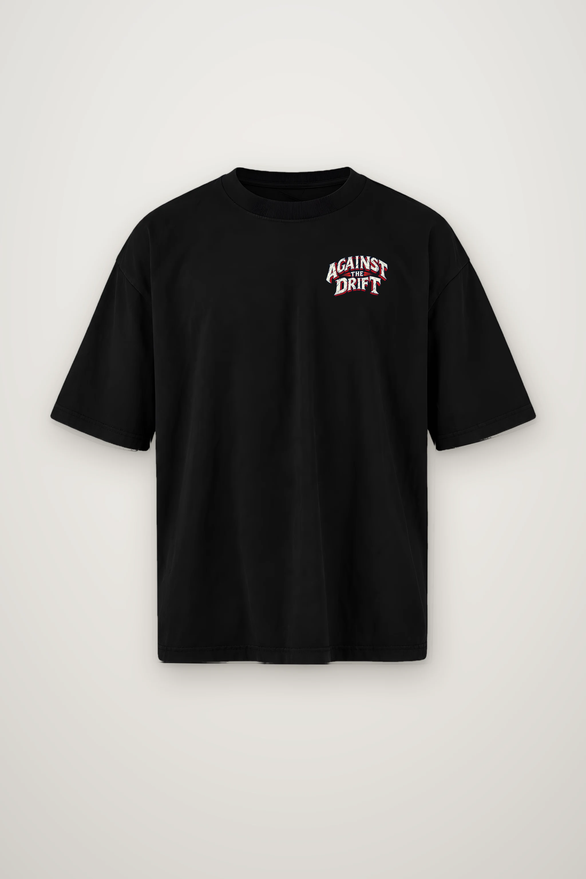 "Against The Drift" Men's Oversized Heavyweight Crewneck T-Shirt