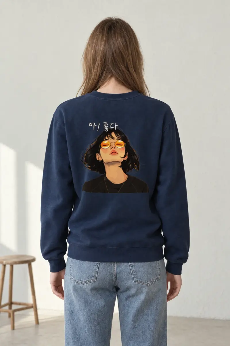 "Ah! Good Day" Heavy Blend Unisex Crewneck Sweatshirt