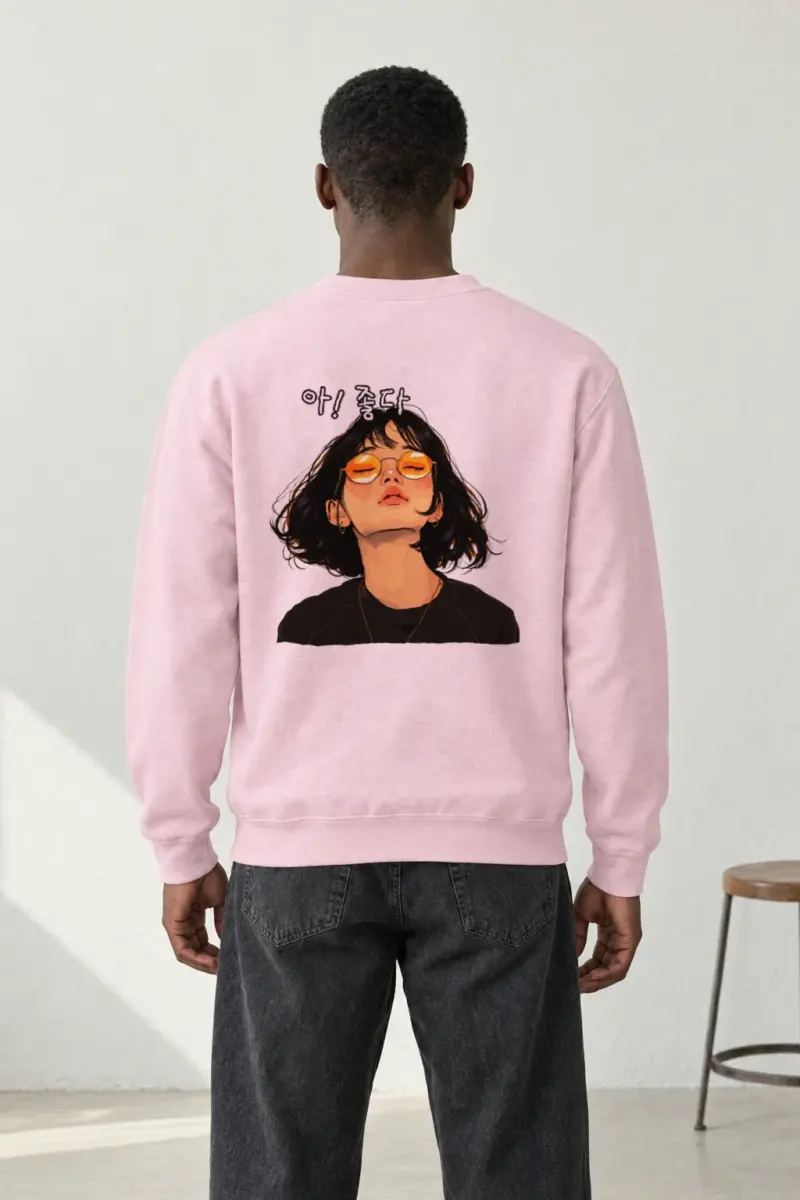 "Ah! Good Day" Heavy Blend Unisex Crewneck Sweatshirt | Gildan 18000