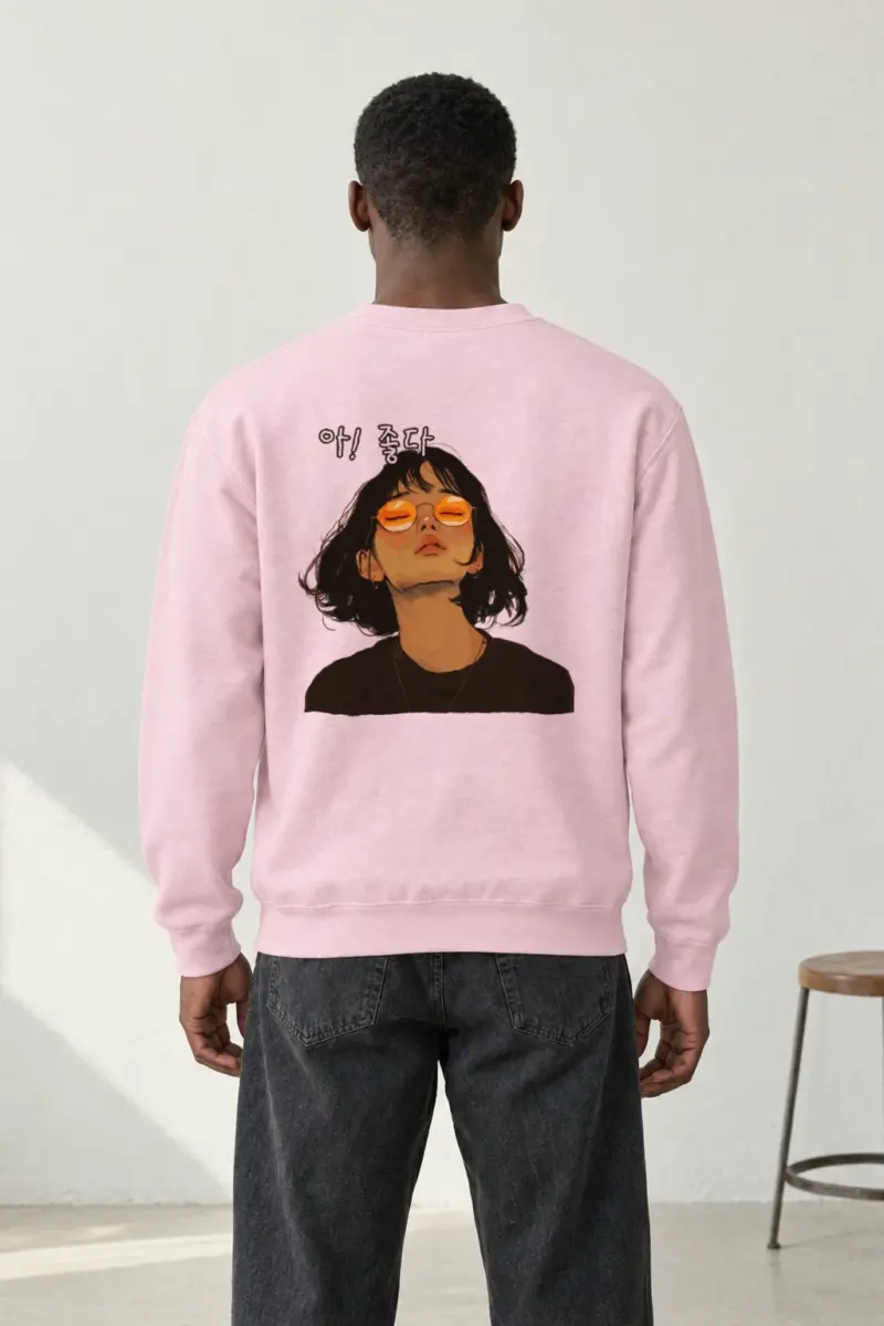 "Ah Nice Sunglasses" Heavy Blend Unisex Crewneck Sweatshirt | Gildan 18000