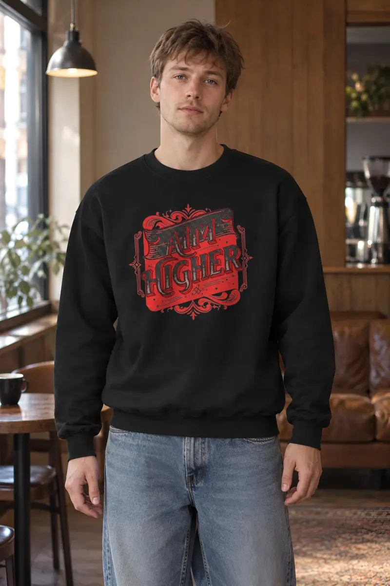 "Aim Higher" Heavy Blend Unisex Crewneck Sweatshirt