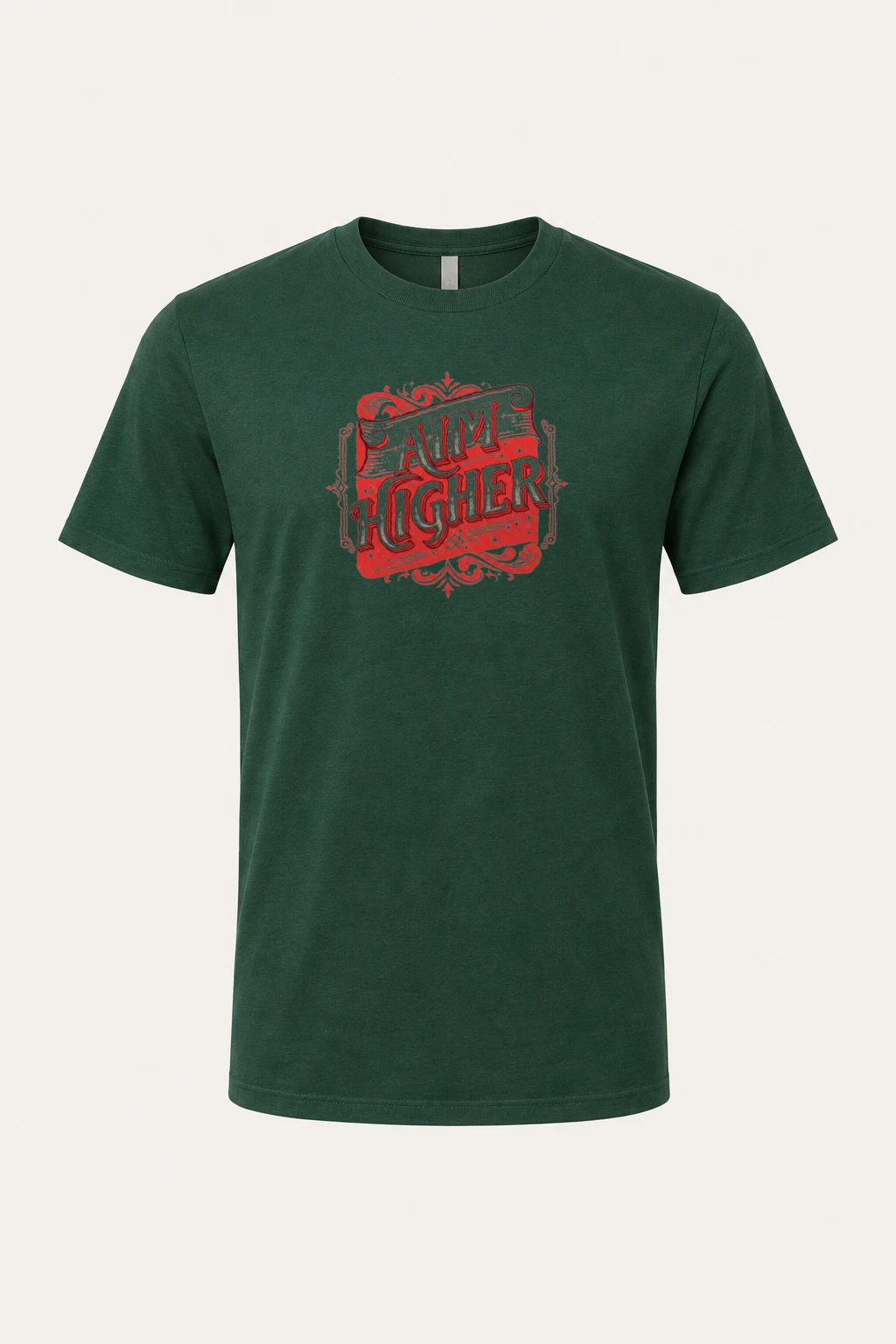 "Aim Higher" Heavyweight Unisex Crewneck T-shirt | Gildan 5000